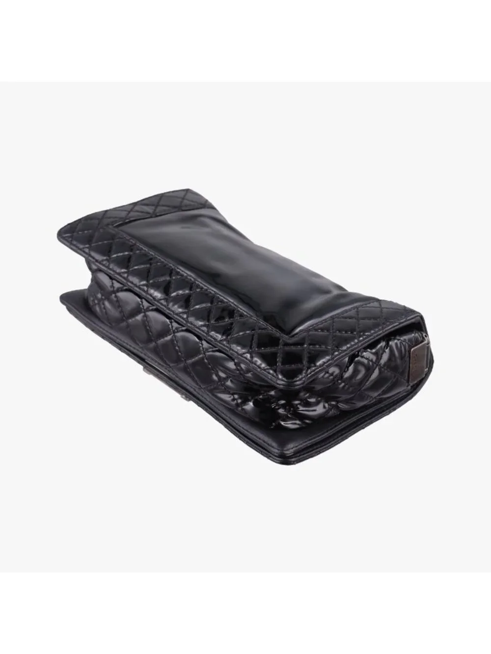 Chanel Boy Black Patent Shoulder Bag
